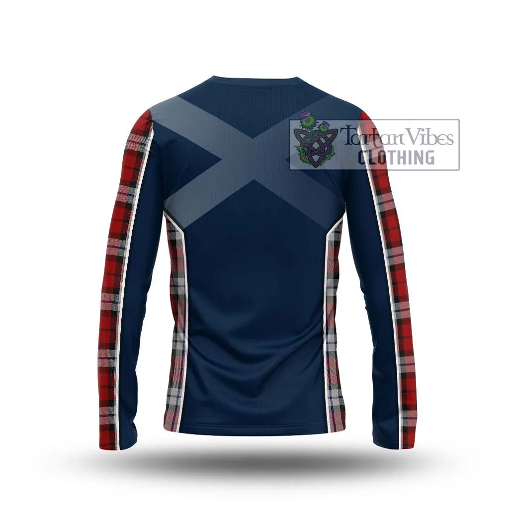 Brodie Dress Tartan Long Sleeve T-Shirt with Family Crest and Lion Rampant Vibes Sport Style