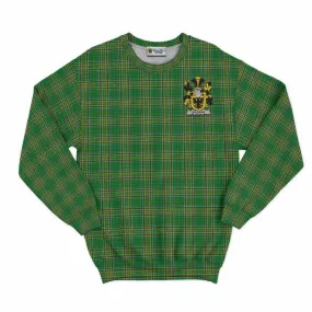 Browne Irish Clan Tartan Sweatshirt with Coat of Arms