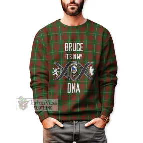 Bruce Hunting Tartan Sweatshirt with Family Crest DNA In Me Style