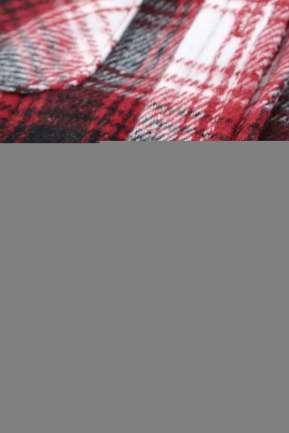 Button Up Collared Plaid Shirt for Women