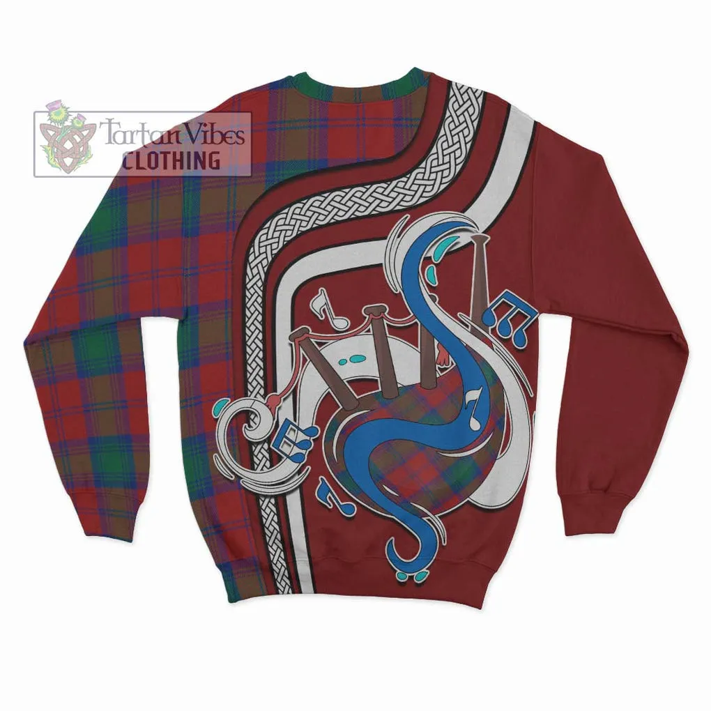 Byres (Byses) Tartan Sweatshirt with Epic Bagpipe Style