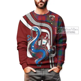 Byres (Byses) Tartan Sweatshirt with Epic Bagpipe Style