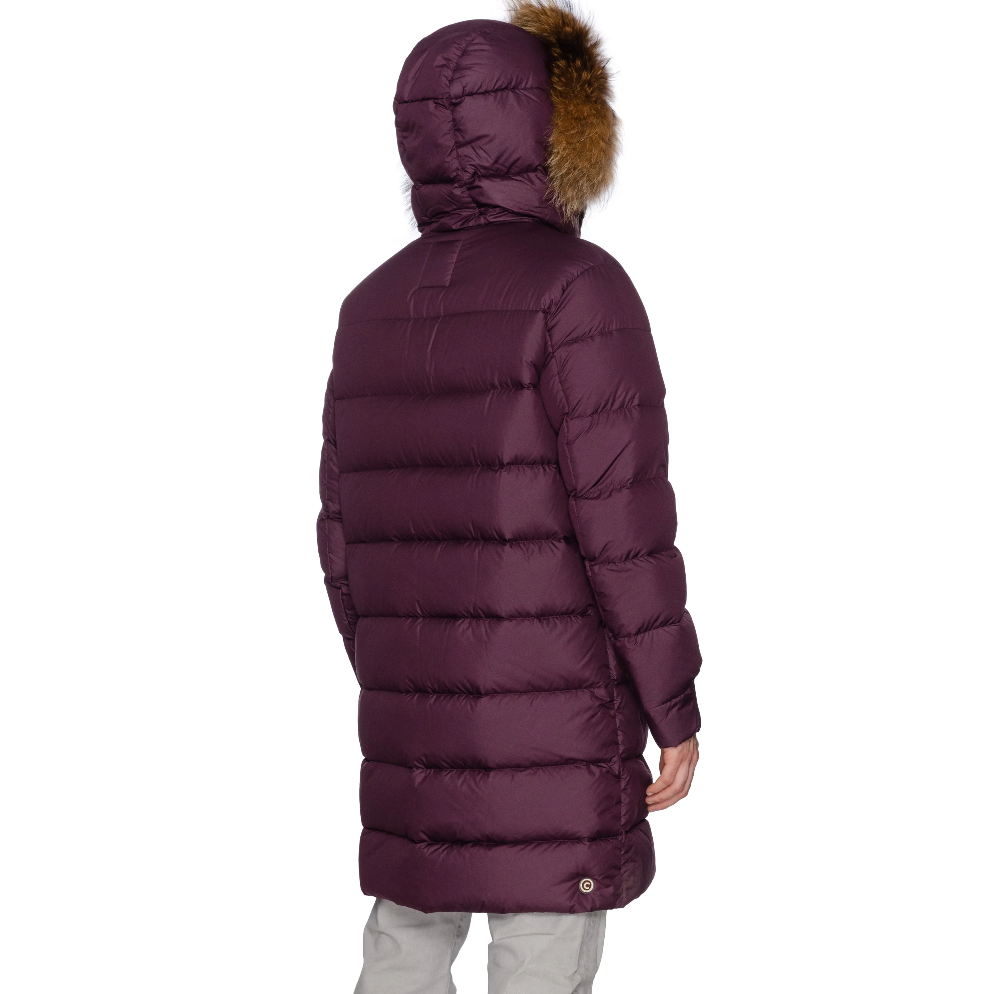 COLMAR Down-Feather Fur Trimmed Hooded Parka Jacket Coat EU 50 NEW US M