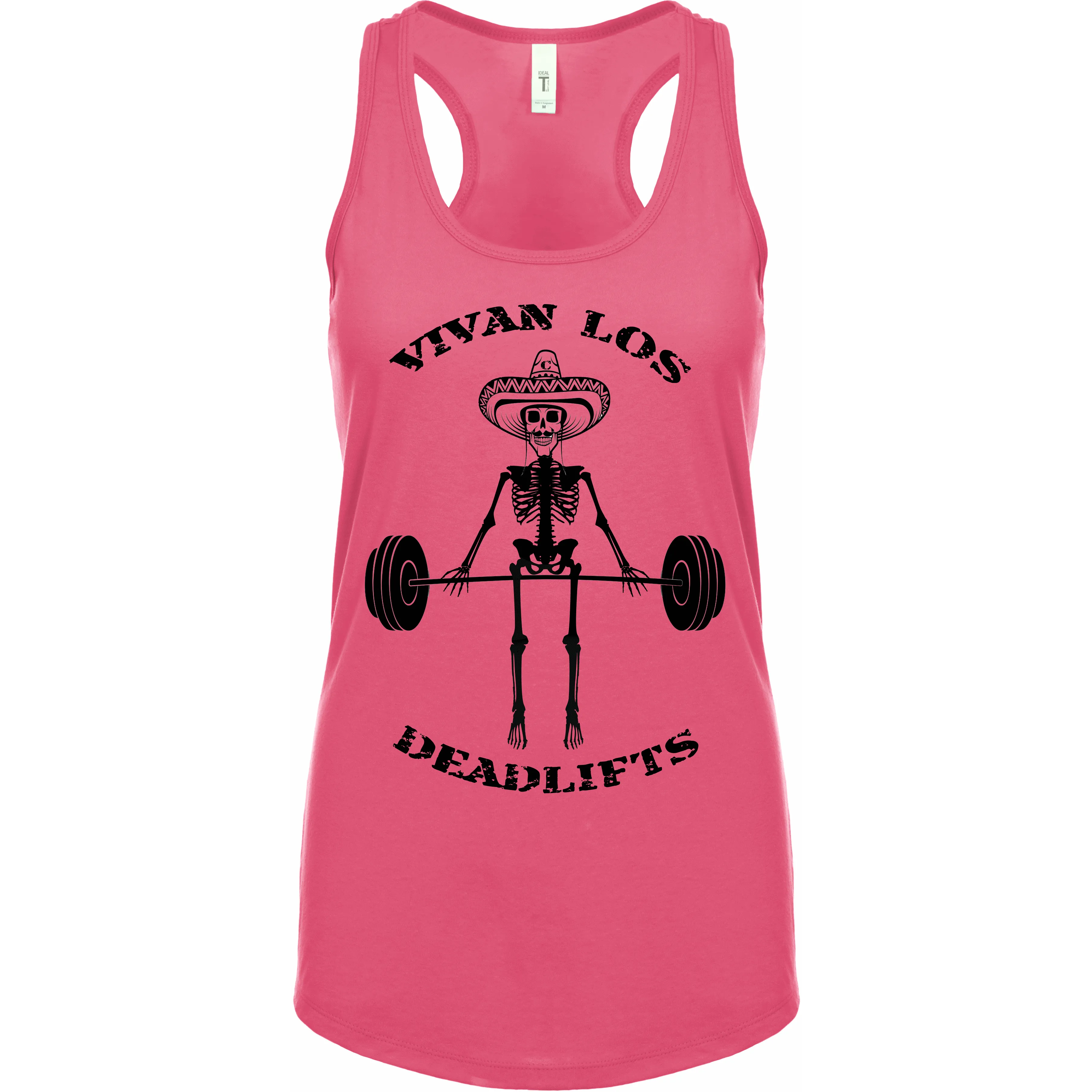 Contraband Sports 10089 Vivan Los Deadlifts Ed Gatti Series Womens Racerback Tank Top