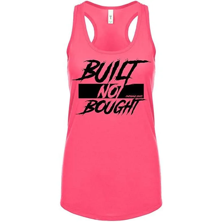 Contraband Sports 10219 Built Not Bought Womens Racerback Tank Top