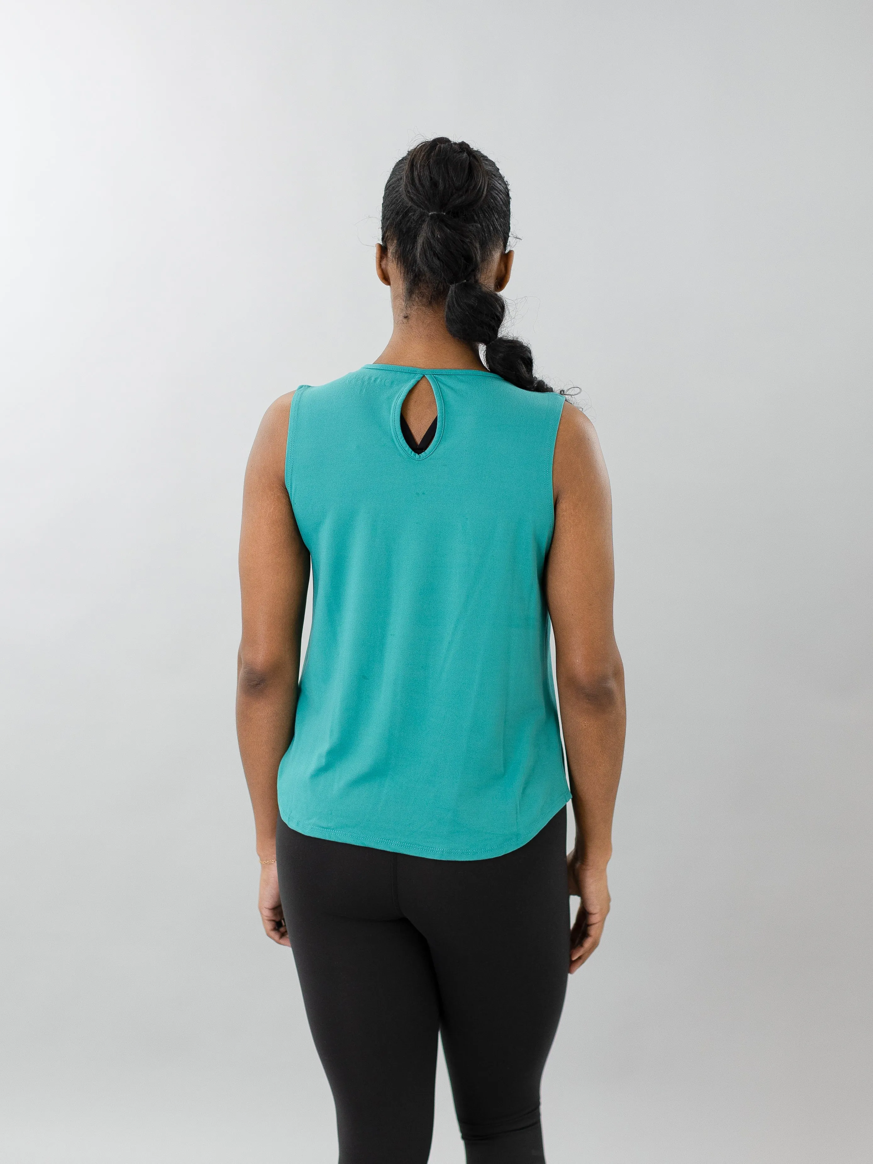 CorePower Yoga Open Back Jade Tank