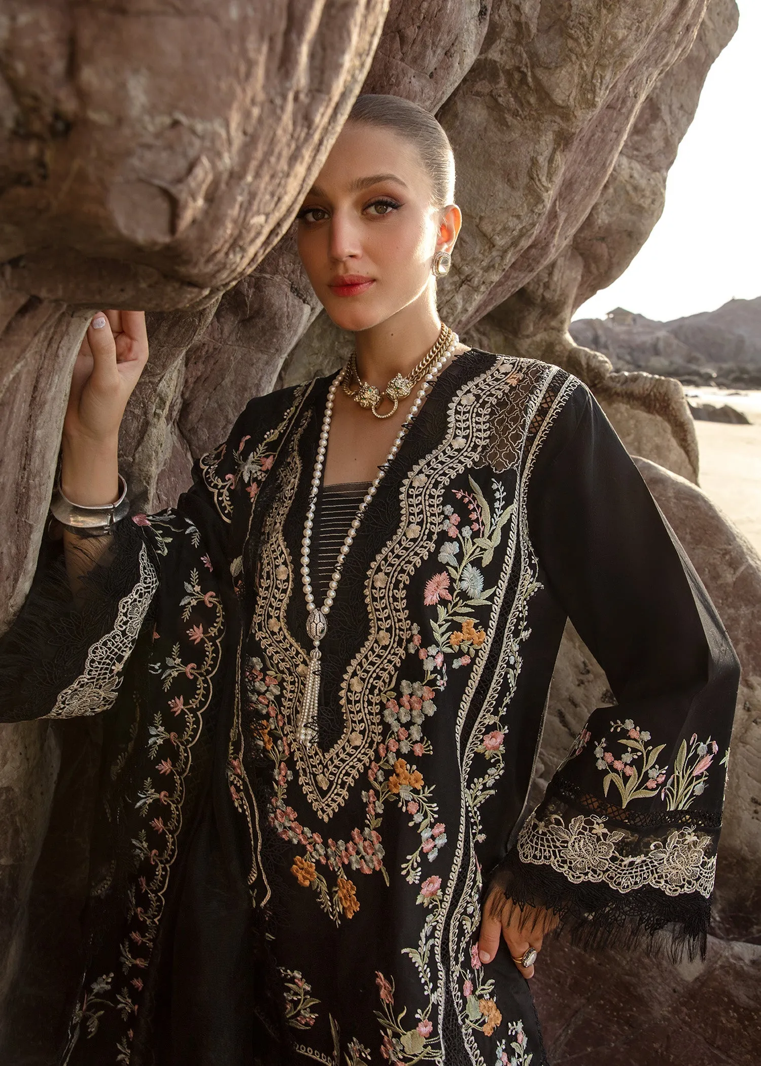 Crimson X Saira Shakira Luxury Lawn 2024 – Lolita - Onyx