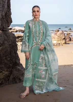 Crimson X Saira Shakira Luxury Lawn 2024 – Winds of Eden - Jade