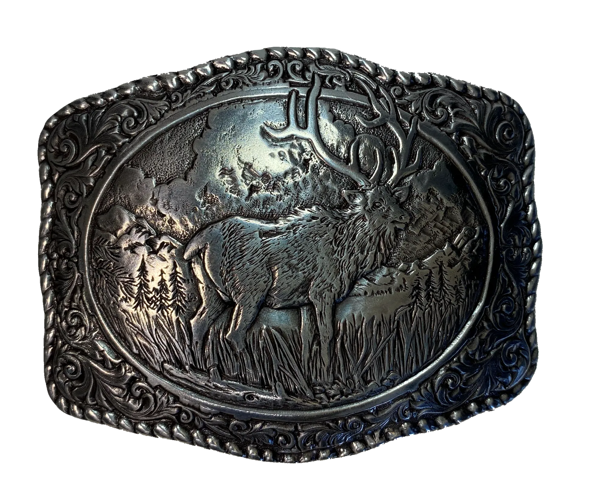 Crumrine Elk Belt Buckle