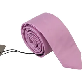 Daniele Alessandrini Elegant Silk Men's Tie in Pink