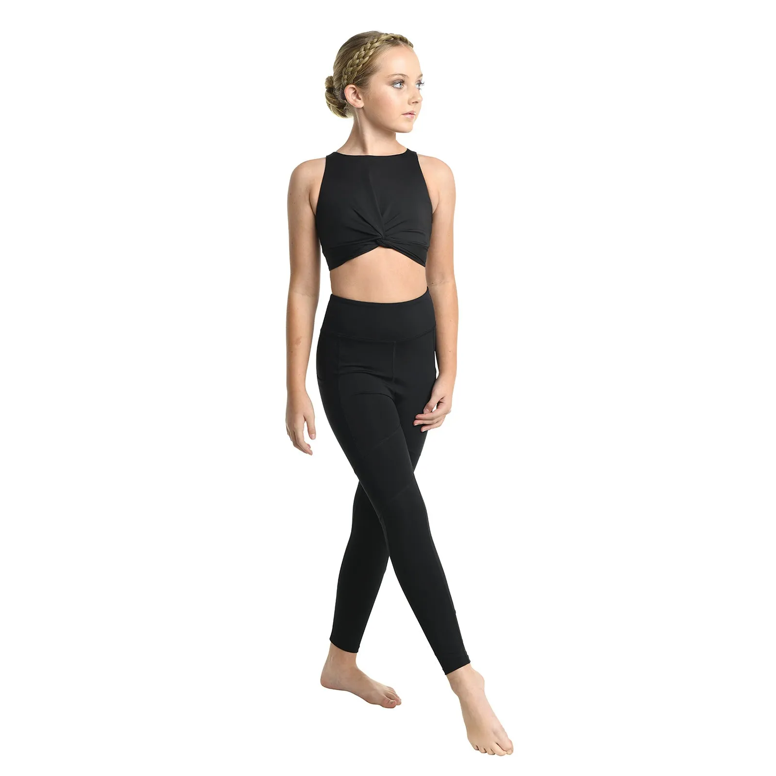 Danznmotion Child Gracelle Twisted Bra Top