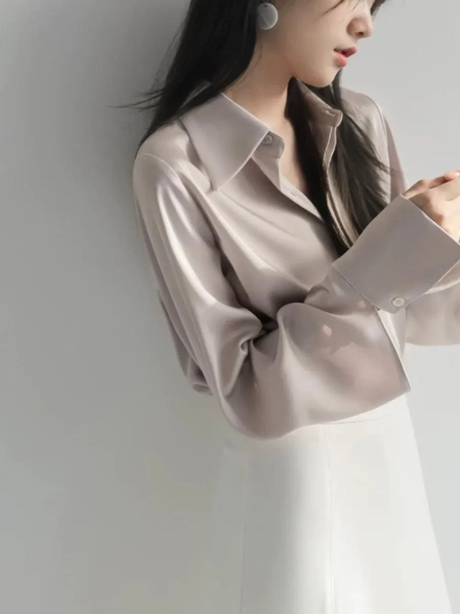 Delilah Luxe Satin Shirt