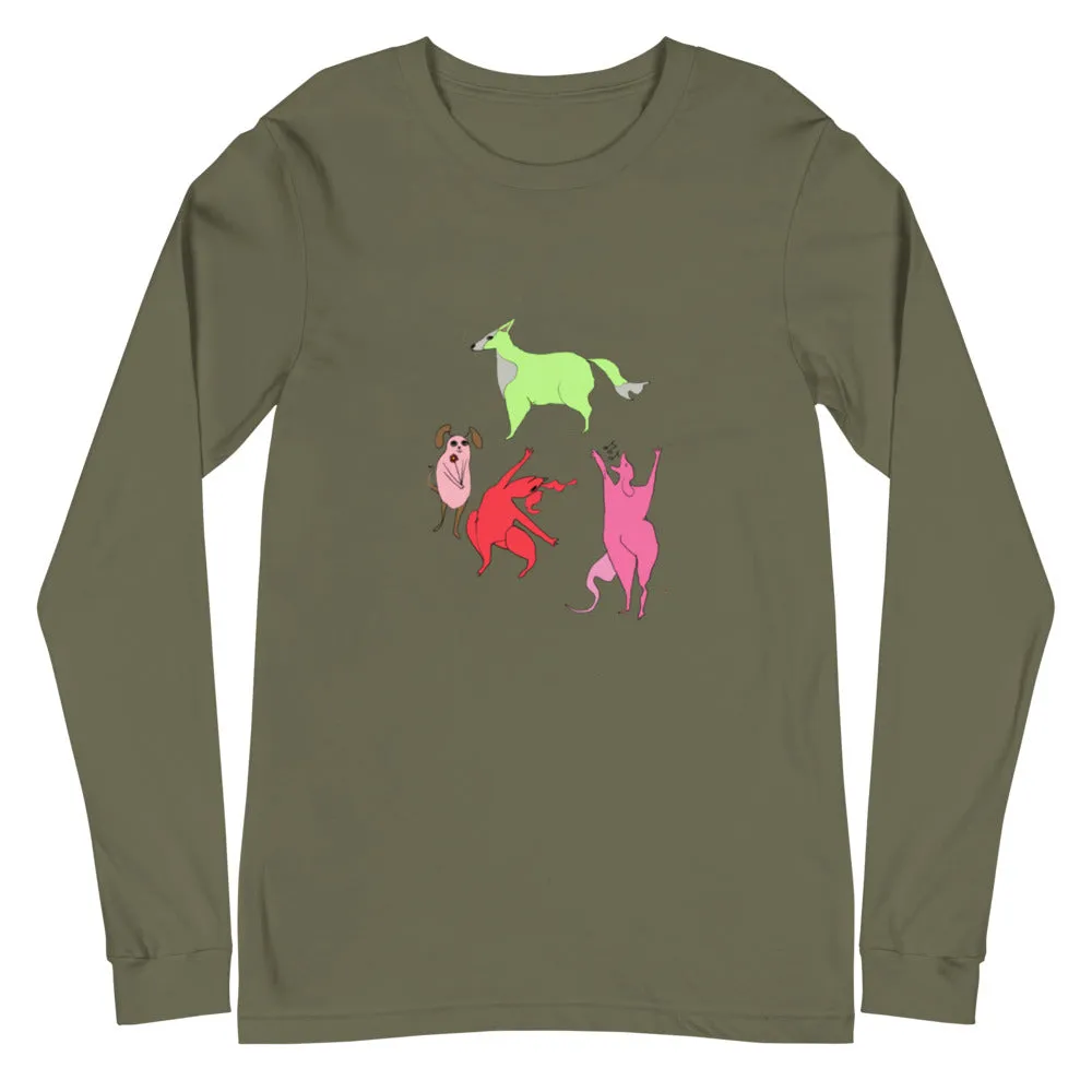 Doggy party Unisex Long Sleeve Tee