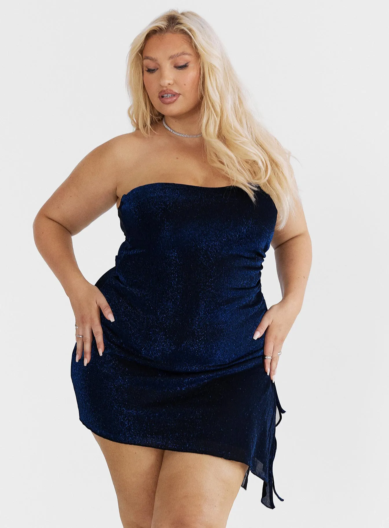 Donelli Mini Dress Navy Curve