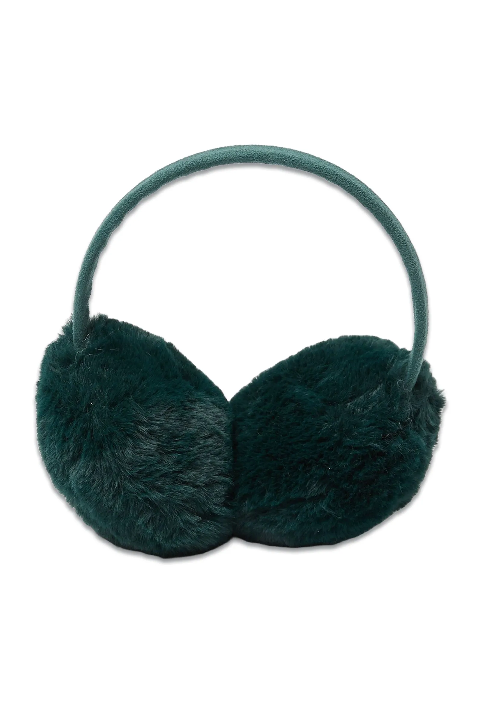 Faux Fur Green Ear Muffs