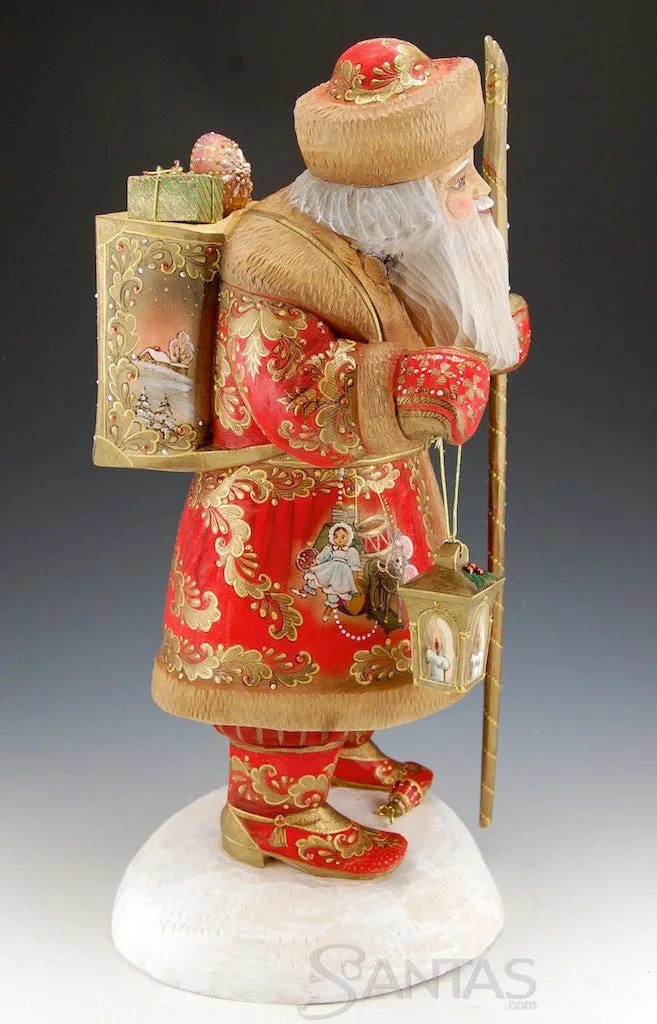 Finely Detailed Red Russian Santa Claus