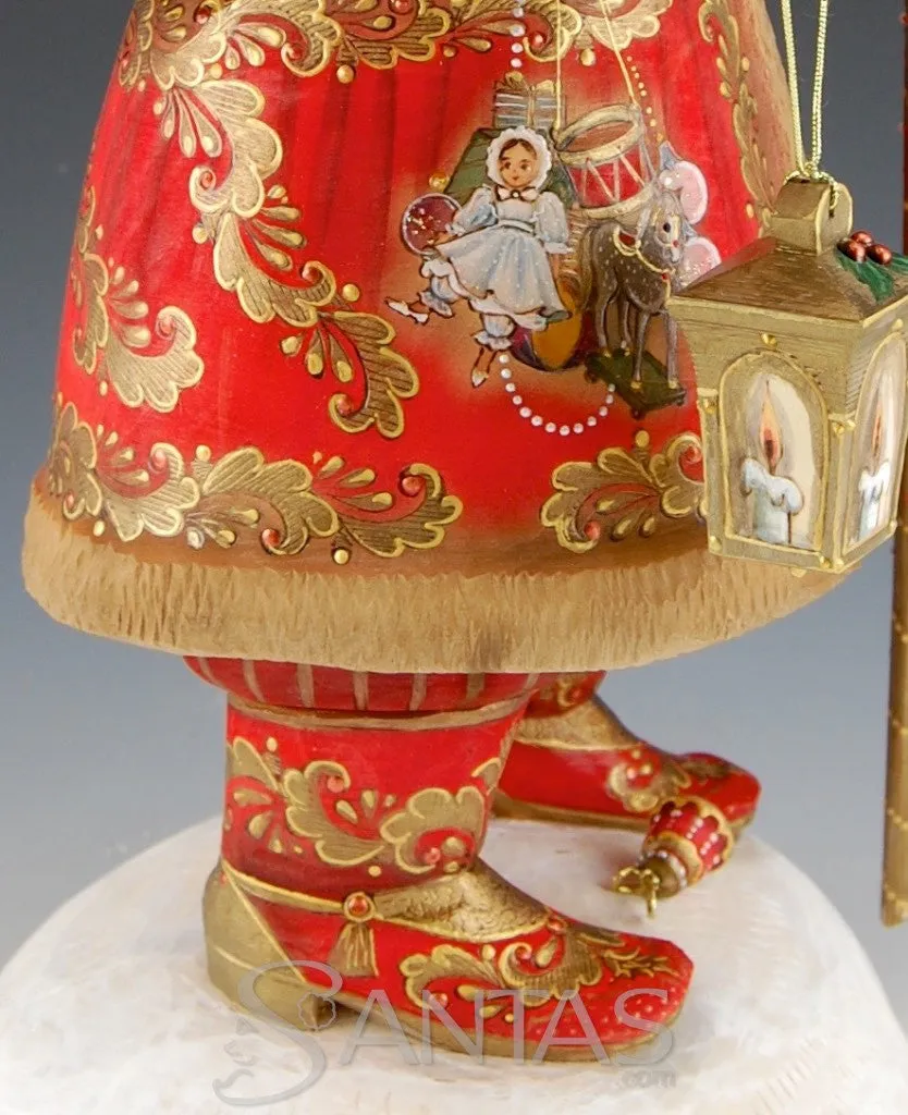 Finely Detailed Red Russian Santa Claus