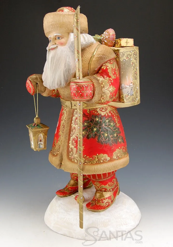 Finely Detailed Red Russian Santa Claus