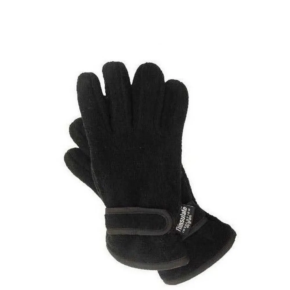 FLOSO Childrens/Kids Thermal Thinsulate Fleece Gloves With Palm Grip (3M 40g)