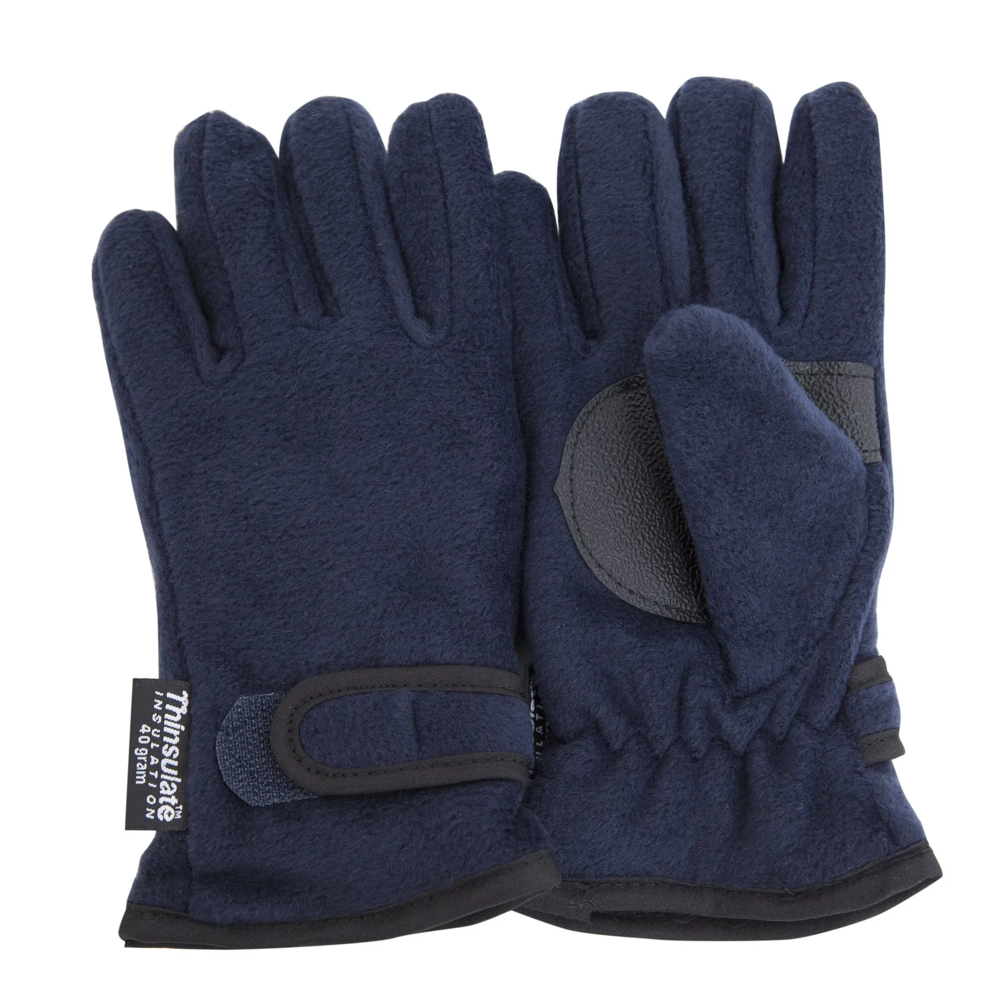 FLOSO Childrens/Kids Thermal Thinsulate Fleece Gloves With Palm Grip (3M 40g)