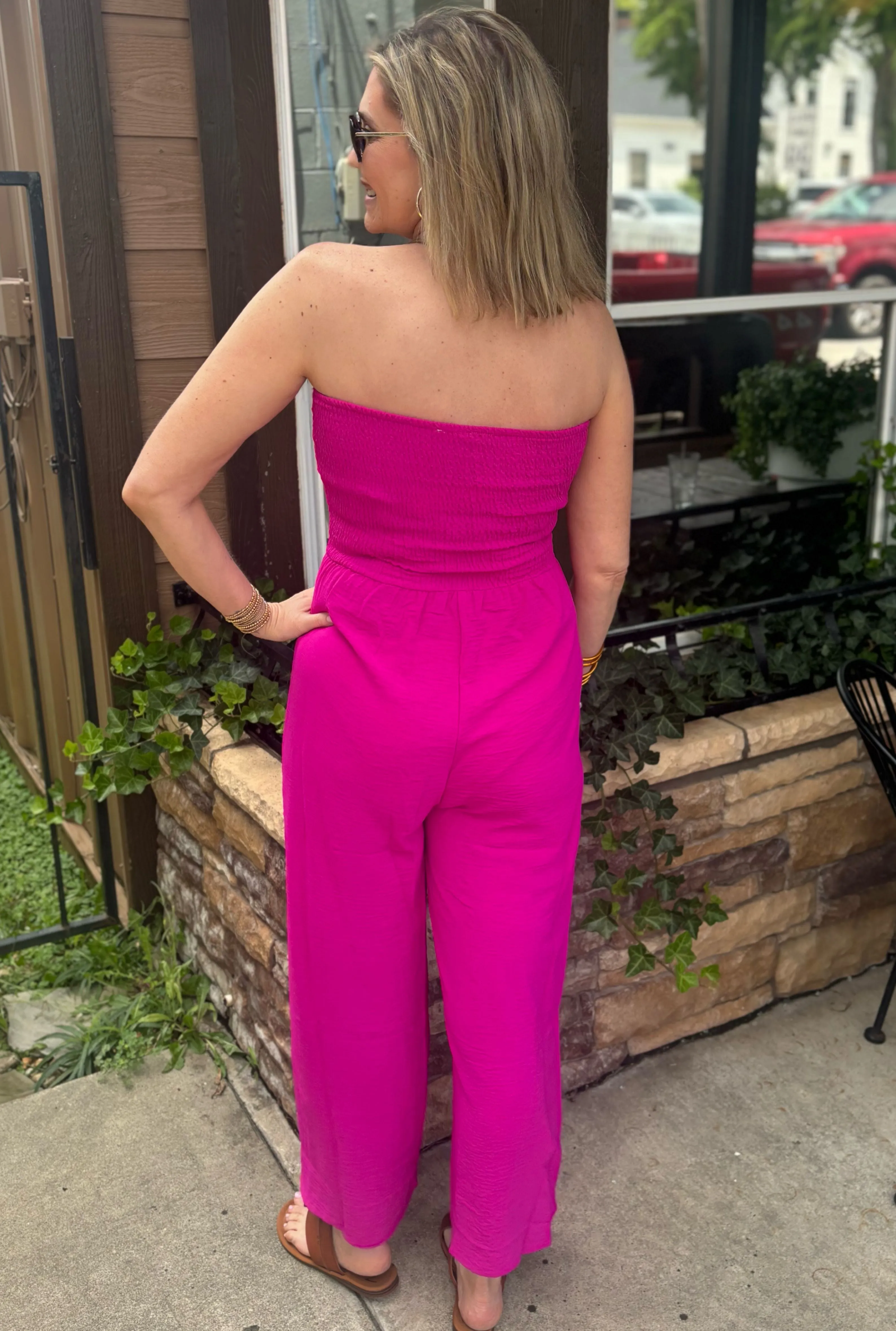 FUCHSIA BROOKLYN JUMPSUIT