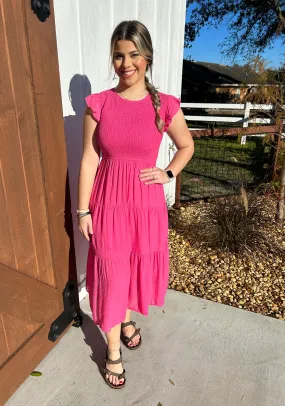 Fuchsia Faith Dress