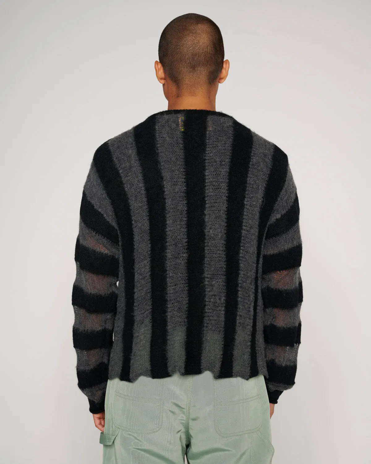 Fuzzy Threadbare Sweater - Black