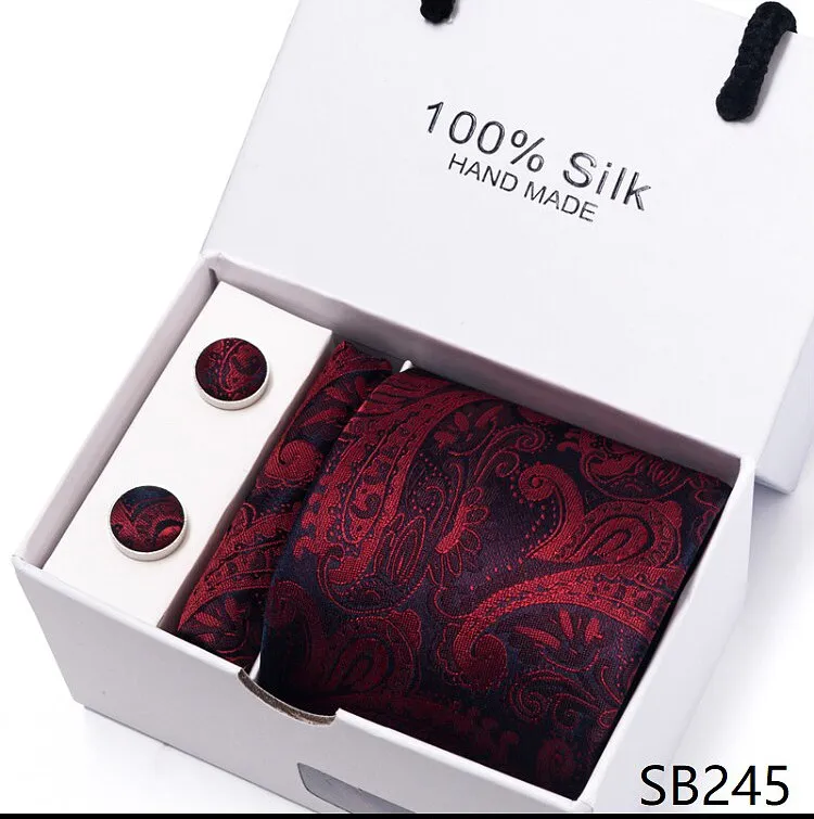 Gift for Men, 3 peice Tie, Cufflinks and pocket square.