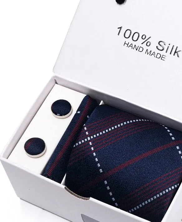 Gift for Men, 3 peice Tie, Cufflinks and pocket square.