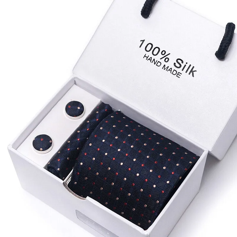 Gift for Men, 3 peice Tie, Cufflinks and pocket square.