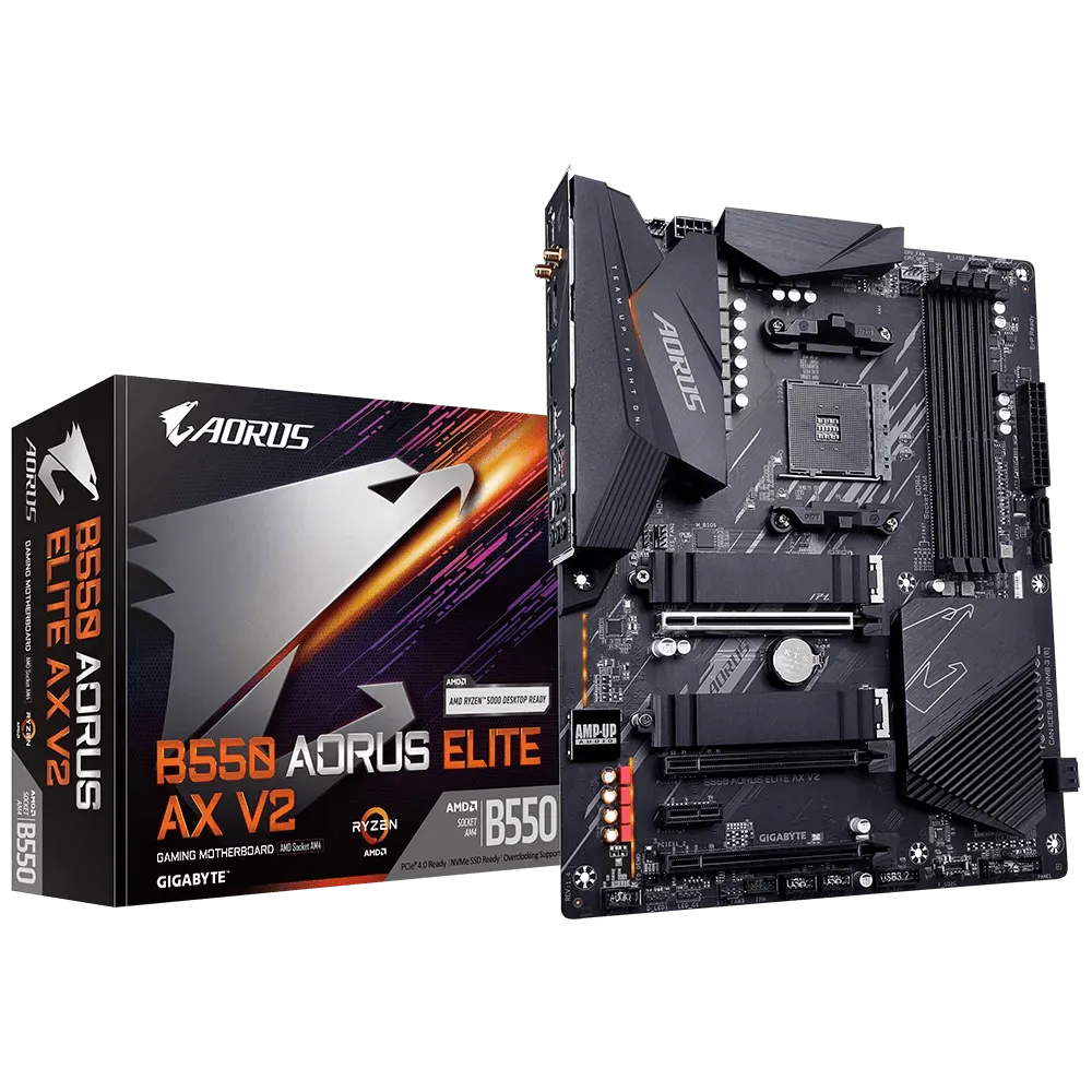 Gigabyte B550 Aorus Elite AX V2 ATX AM4 Motherboard