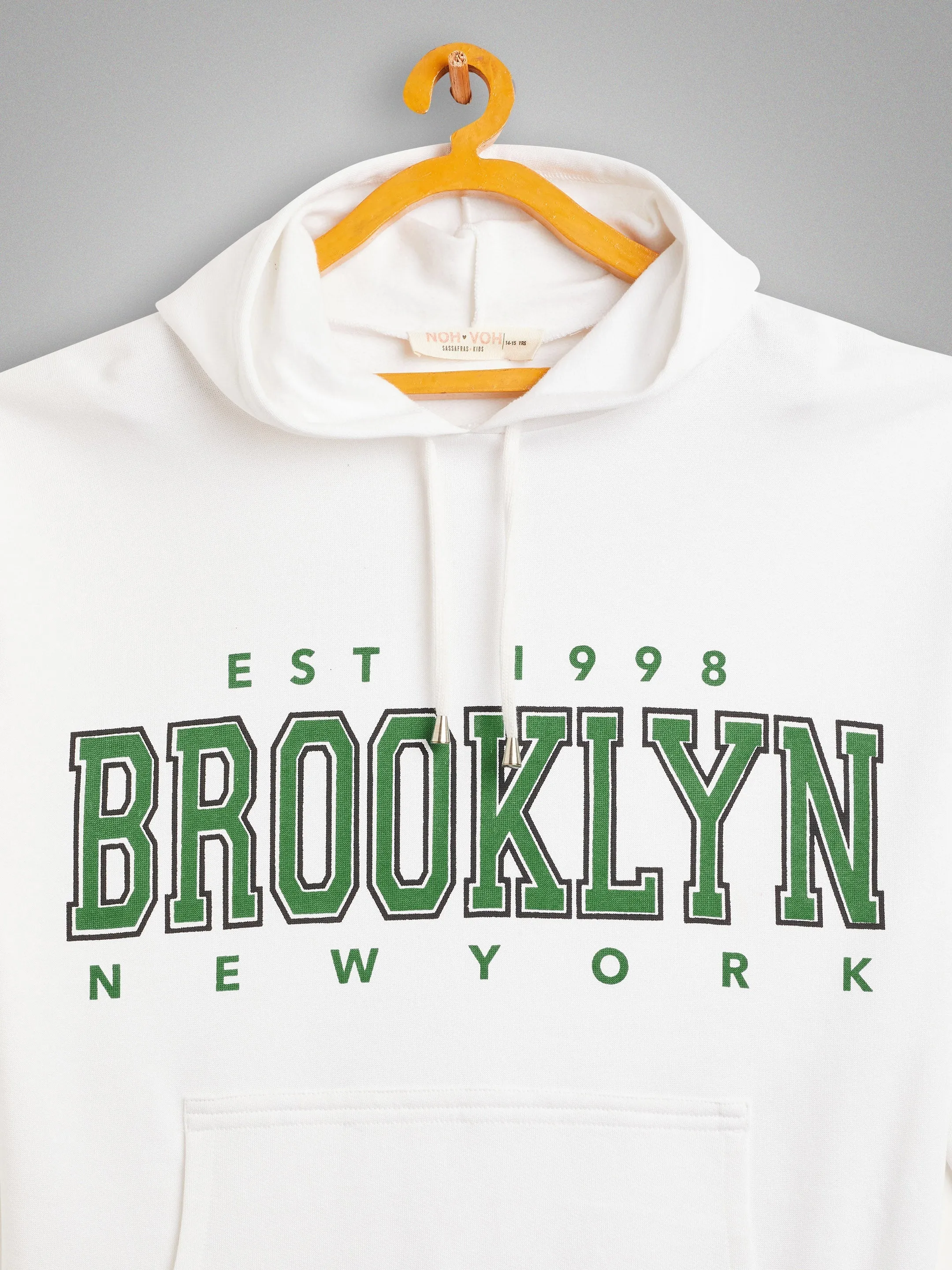 Girls White BROOKLYN Oversized Sweatshirt With Track Pants