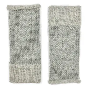 Gray Interwoven Alpaca Gloves by SLATE   SALT