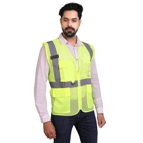 Green Reflective Safety Jacket Splendor