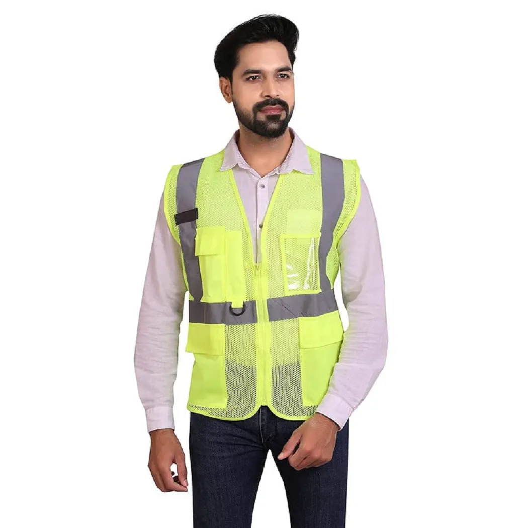 Green Reflective Safety Jacket Splendor