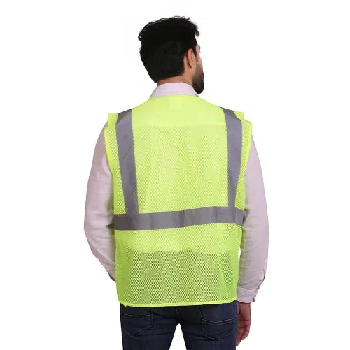 Green Reflective Safety Jacket Splendor