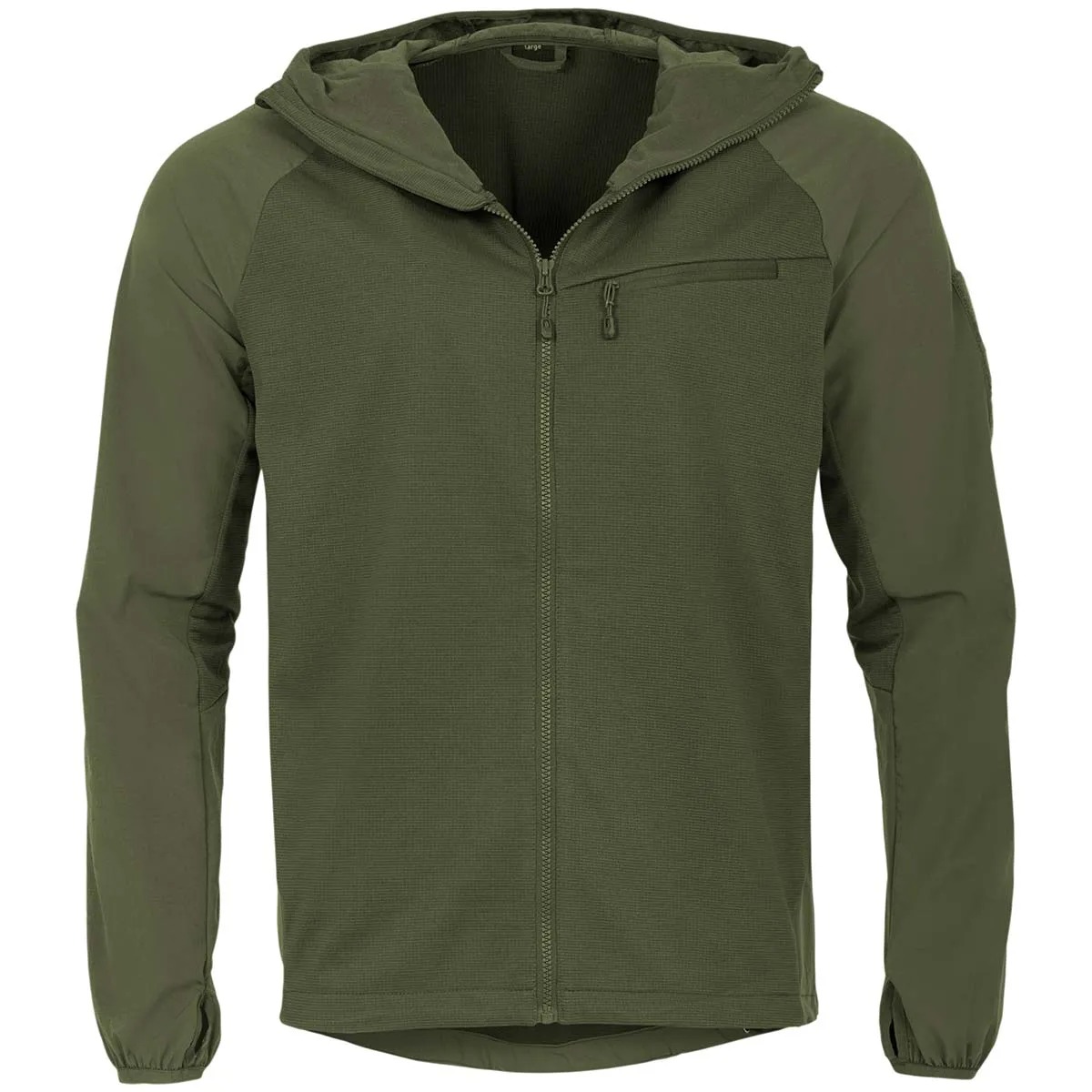 Highlander Hirta Hybrid Tactical Zip Hoodie Olive Green