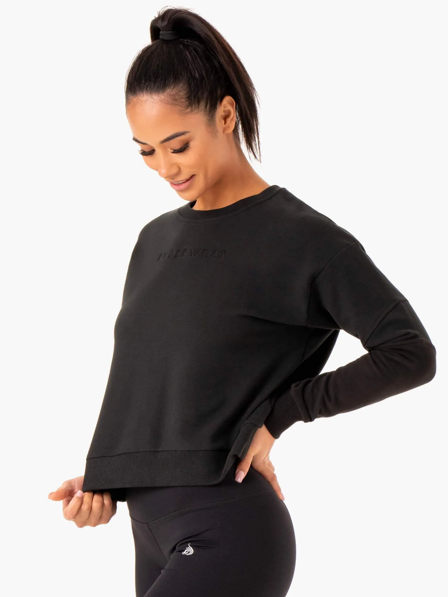 Hybrid Pullover Jumper - Black/Charcoal