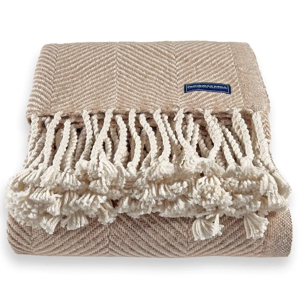 Islesboro Cotton & Alpaca Throw