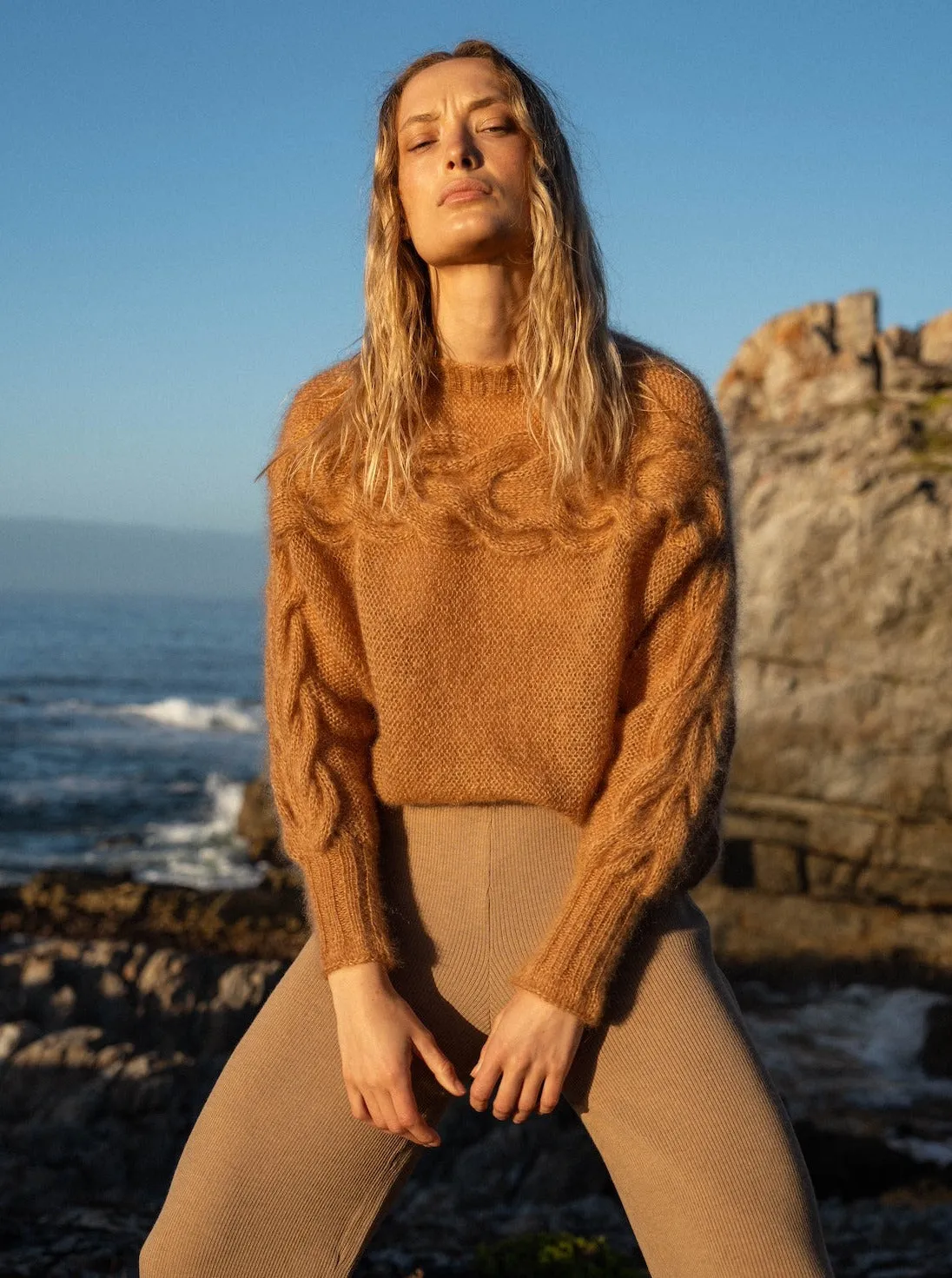 Jūra Merino Wool Sweater - Nutmeg