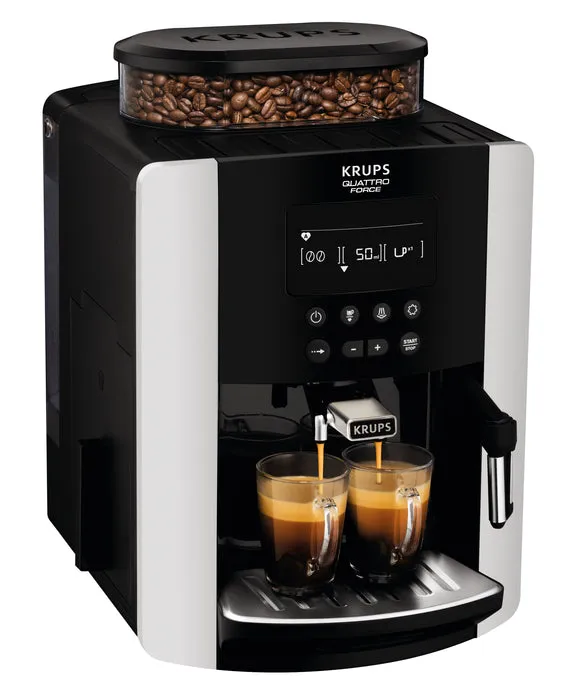 Krups Arabica Digital Bean To Cup Coffee Machine, EA817840 - Silver