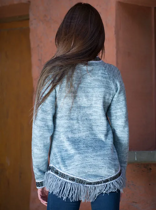 Light Gray Alpaca Hoodie for Women