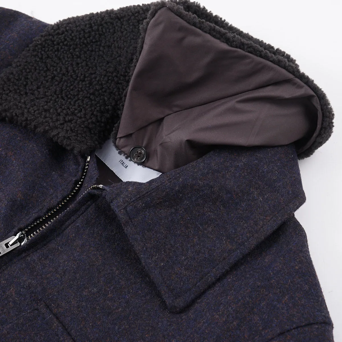 Manto Alpaca-Wool Bomber Jacket