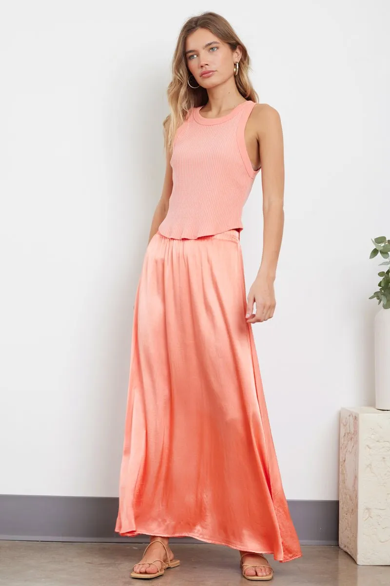 MAUREEN SATIN VOLUME SKIRT