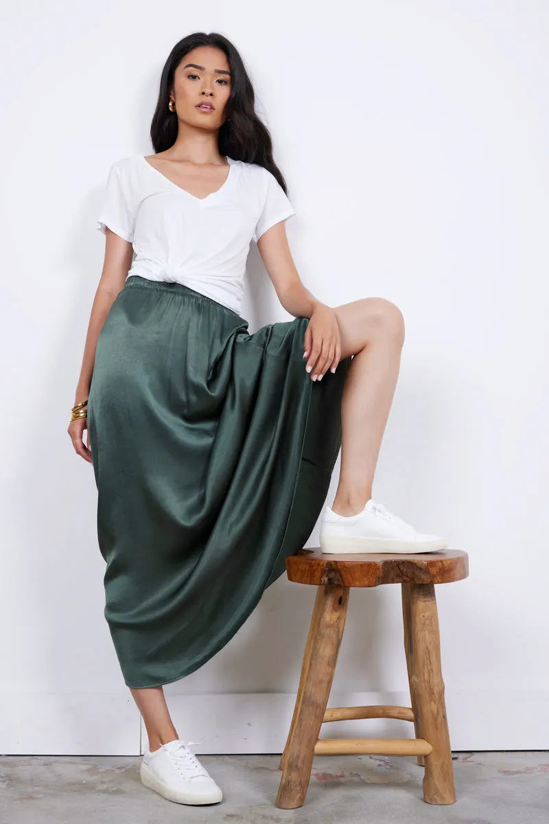 MAUREEN SATIN VOLUME SKIRT