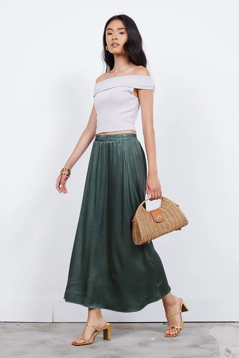 MAUREEN SATIN VOLUME SKIRT