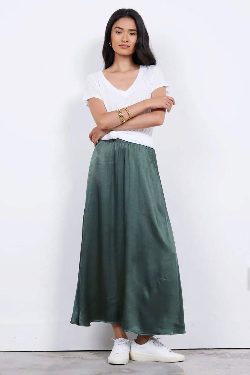 MAUREEN SATIN VOLUME SKIRT