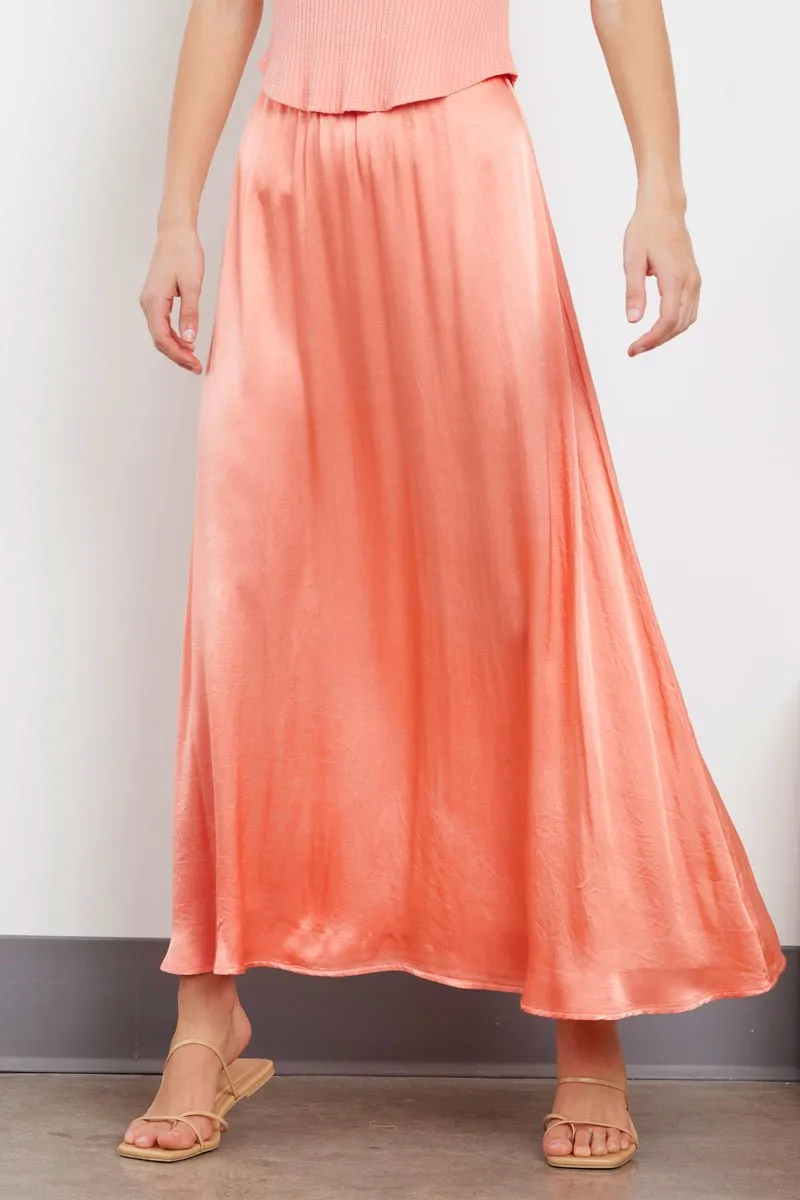 MAUREEN SATIN VOLUME SKIRT