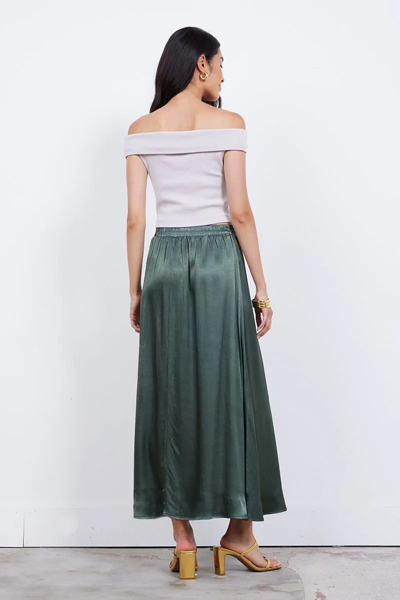 MAUREEN SATIN VOLUME SKIRT