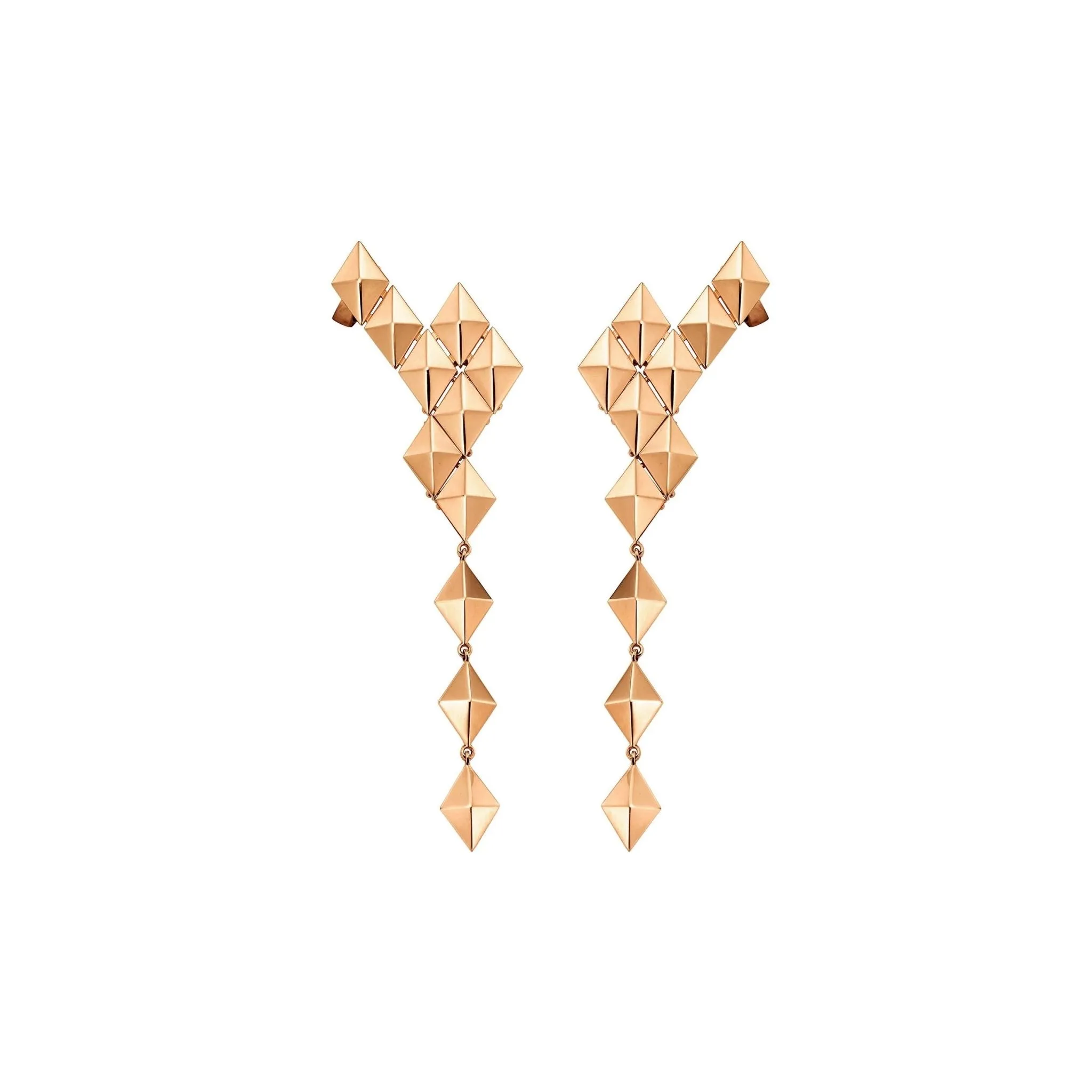 Medium Rose Gold Python Ear Climbers